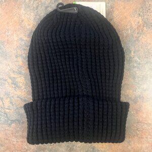 Alpine Design Womens Black Slouchy‎ Waffle Beanie